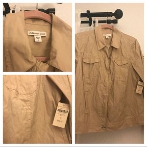NWT Coldwater Creek tan jacket